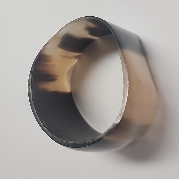 Cow Horn Cuff Bangle Bracelet - Picture 6 of 6